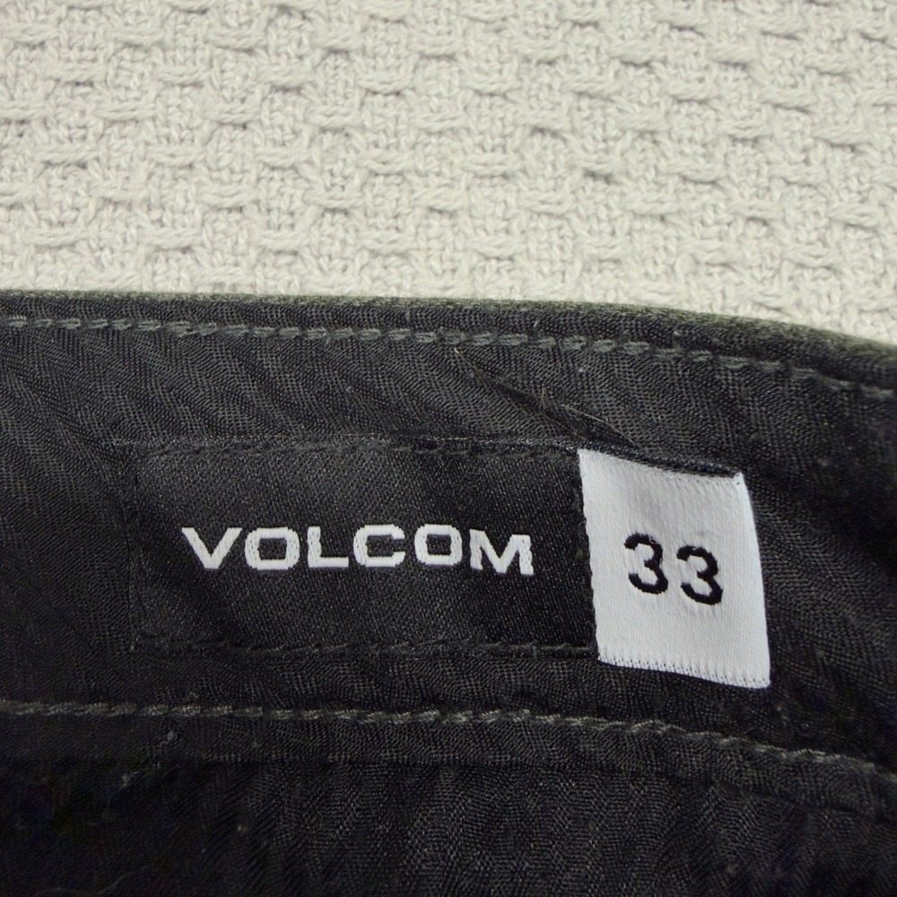 Volcom Pants Mens 33x31 Green Cotton Blend Chino Straight Fit Skater Casual - Picture 7 of 11